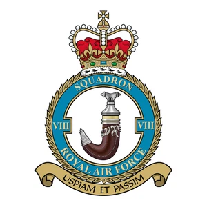 No. 8 Squadron RAF badge patch Self Adhesive Vinyl Sticker