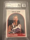 Steve Kerr Auto Rookie Card 1989-90 Hoops Rookie Card #351 BGS 10