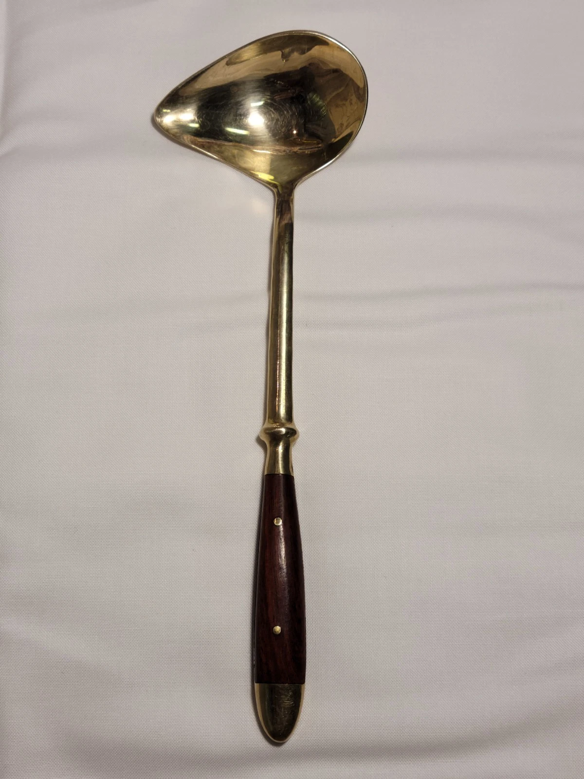VINTAGE FUERST LORD NELSON GERMAN NICKEL BRONZE ROSEWOOD MCM GRAVY LADLE 11"