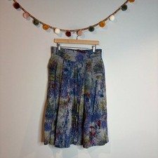 Vintage Geiger wool patterned midi skirt