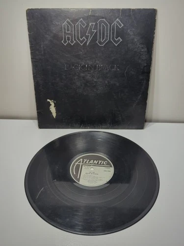 ✨VINTAGE✨ AC/DC -Back In Black Atlantic 1980 SD 16018 EX Vinyl LP Album EMBOSSED