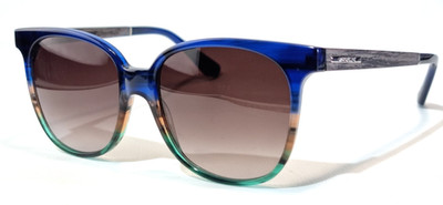 WOODFELLAS Sonnenbrille ASPECT Black Oak Blue 145 CAT 3 handmade in Munich