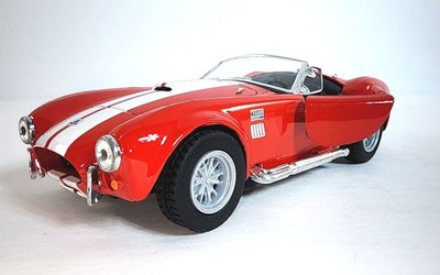5'' Kinsmart 1965 Shelby Cobra 427 S/C Diecast Model Toy Car 1:32 Red Pull Back