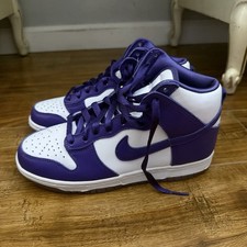 Nike Dunk High SP White Varsity Purple Women's High Top Sneakers