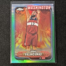 2024-25 Topps Chrome Jonas Valanciunas #91 Green /99 Wizards Basketball