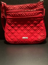 Vera Bradley Crossbody Bag Red Quilted Nylon ...