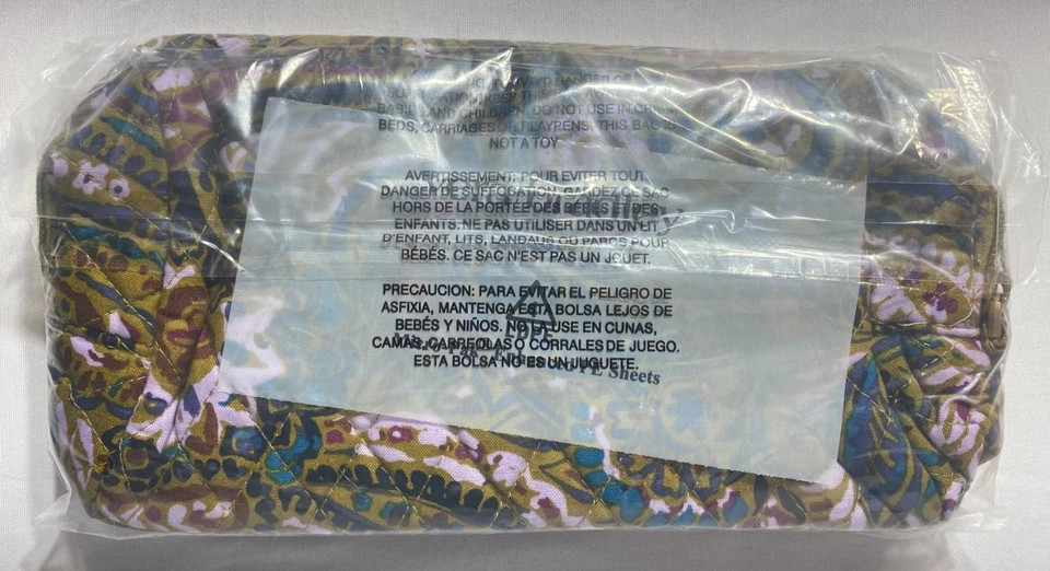 Vera Bradley Essential Bolsa de Cosméticos Mediana Estuche de Maquillaje Buta Spray Nuevo con Etiquetas Foto 2 de 2