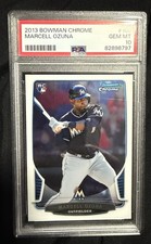 2013 Bowman Chrome #108 Marcell Ozuna RC PSA 10