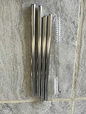 NEW - Stainless Steel Straw Set Compatible with Owala 24 Oz 32 Oz Water Bottle