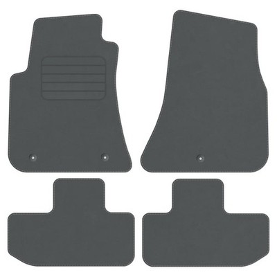 Velours Fußmatten für Dodge Challenger III Bj. 2008 - 2023 Automatten GRAU STD
