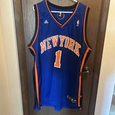 Adidas NBA New York Knicks #1 Francis Basketball Jersey XXL Blue Orange