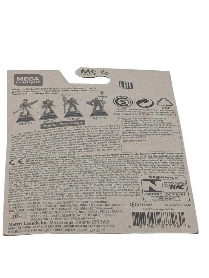 Figura Mega Construx MOTU Moss Man 19 piezas GNV32 Pro Builders Masters of Universe Foto 2 de 2
