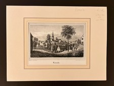 Kemnitz Oberlausitz Original Lithografie, FA Renner nach Julius Möckel 1840