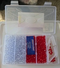 Mixed Lot Beads and Storage Container