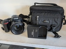 Nikon D5600 24.1MP DSLR Camera with 50mm VR Lens Battery Charger Case- Black