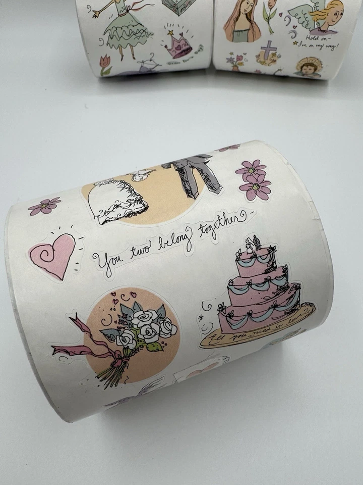 Vintage 2002 Paper Adventures Pepper Tharp Scrapbook Sticker 3 Rolls Wedding - Image 3 of 4