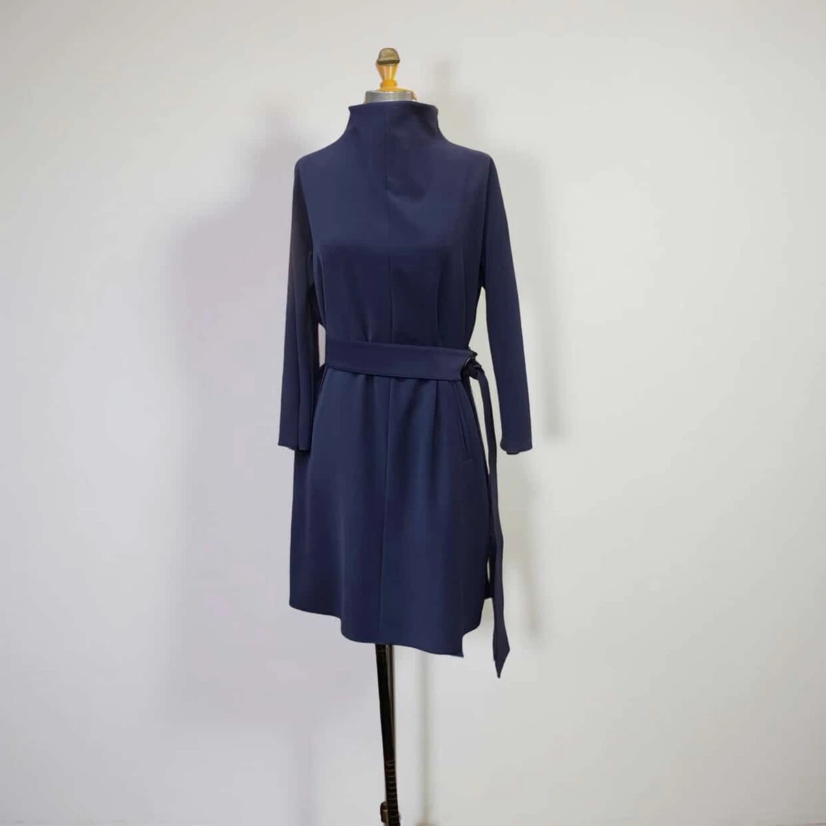 armani collezioni blue dress Armani Collezioni Blue Empire Dress – Blogger Armoire main image 0