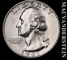 1961-D Silver Washington Quarter - Choice Gem Brilliant Unc++++ Lustrous  #L3327