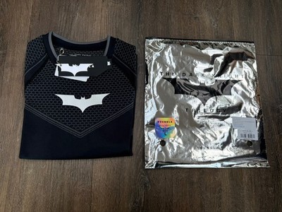 YOUNGLA (AUSVERKAUFT) - 8004 - BATMAN COMPRESSION LONGSLEEVES - SCHWARZ - LARGE