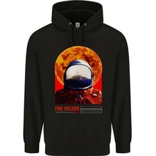 Sudadera 80% Algodón AWDis College Con Capucha Astronauta "Fire Hazard"