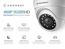Cámara de seguridad Amcrest 4 MP UltraHD POE cámara exterior globo ocular domo IP4M-1055EW