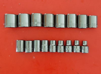 #ad #ad New Craftsman OVERDRIVE 3 8quot; Drive Metric 17pc Shallow Socket Set 6 to 22mm 6pt $38.83