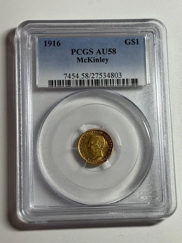 1916 McKinley Gold Dollar — photo from the most recent tracked eBay sale