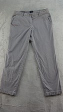 Talbots Womens Relaxed Chino Pants Womens Size 6 Gray Stretch Cotton Twill