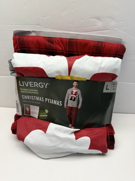 Livergy Lidl Conjunto Pijama Navidad Hombre -Talla Grande- Totalmente Nuevo