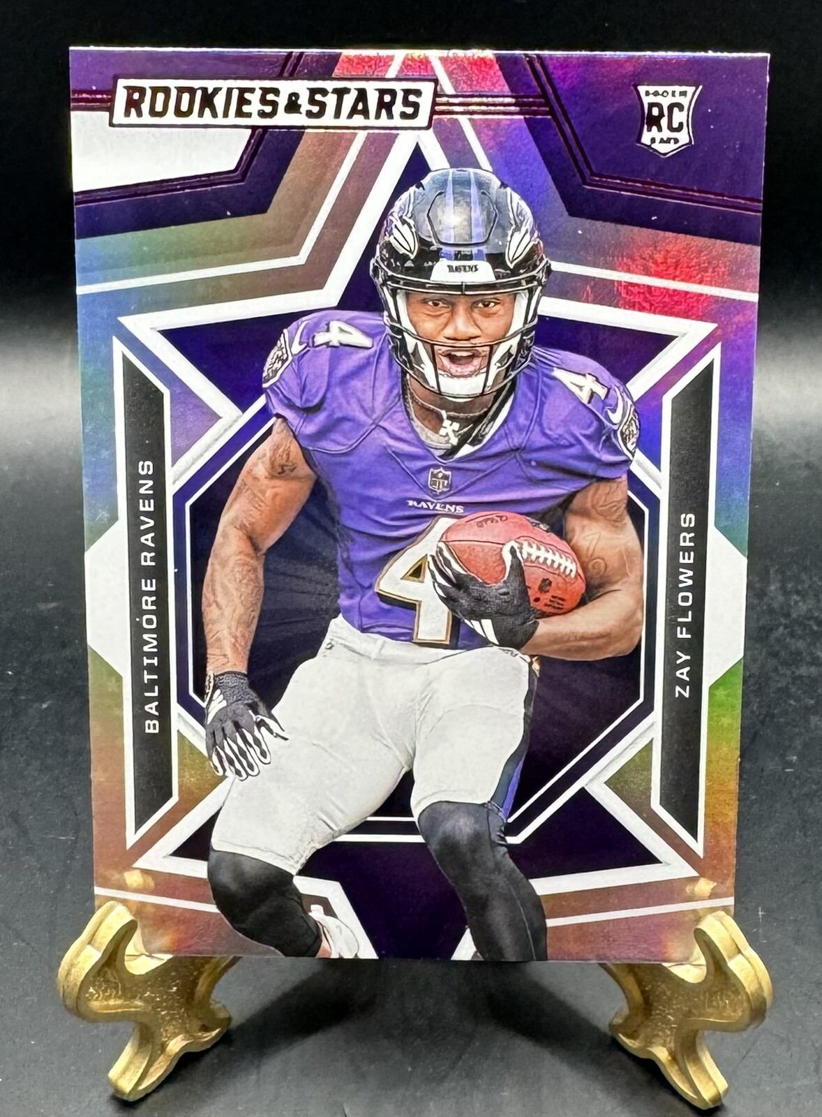 Zay Flowers 2023 Rookies And Stars HOLO ROOKIE RC #200 Longevity Exclusive