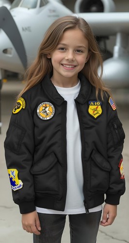 Up and Away Säugling und Kleinkind CWU Squadron Bomber Fliegerjacke - Bild 3 von 5