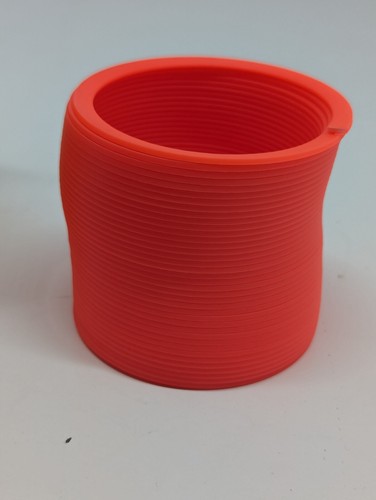 Giocattolo Vintage Molenaar M-1 Toys Springer Plastica Neon Arancione Tipo Slinky - Foto 6 di 10