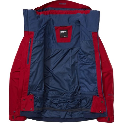 MARMOT Carson Mens M Gore-Tex 2L Parka/Jacket Brick/Navy Barely Used Retail $375 - Picture 3 of 8