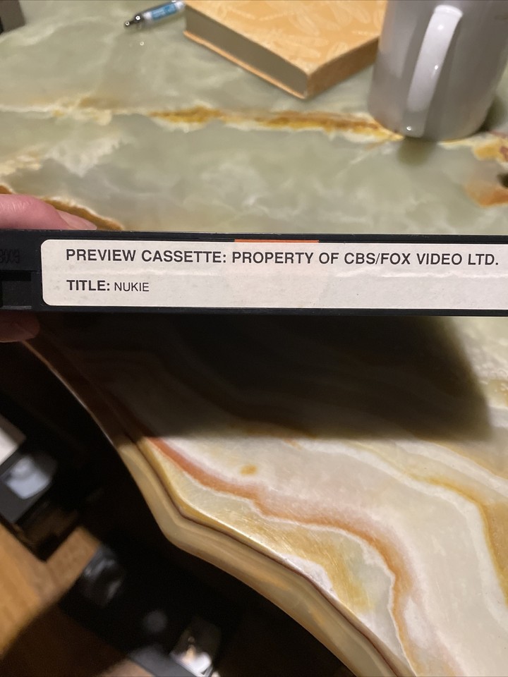 NUKIE MOULDY EX RENTAL BIG BOX VHS TAPE SEE PICS TIMECODE IS VERY RARE
