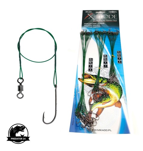 60 Stück Stahlvorfach Set Für Raubfisch - Edelstahl Vorfächer Für Süß- & Salzwasser