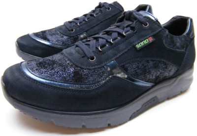 Mephisto SANO Volodia Navy BLUE softy leather LACE UP WALKING SHOES SZ 8.5~1/2
