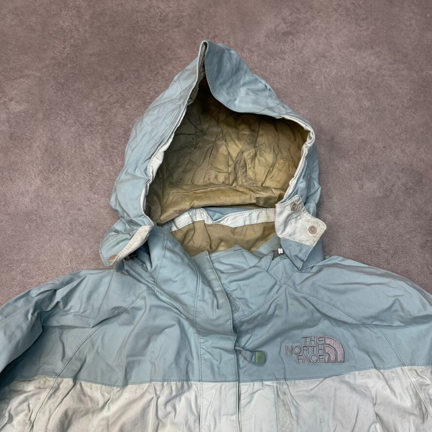 The North Face Rain Jacket Womens Medium Y2K Hyvent Hiking Ski Coat, Blue image 7