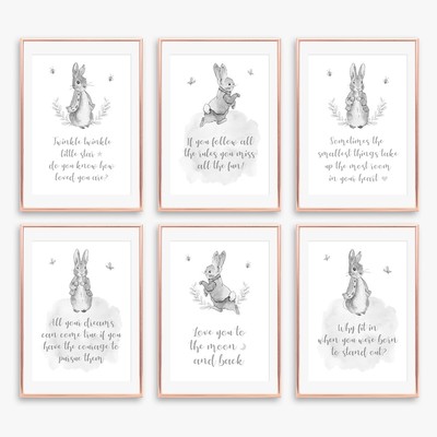 peter rabbit nursery prints