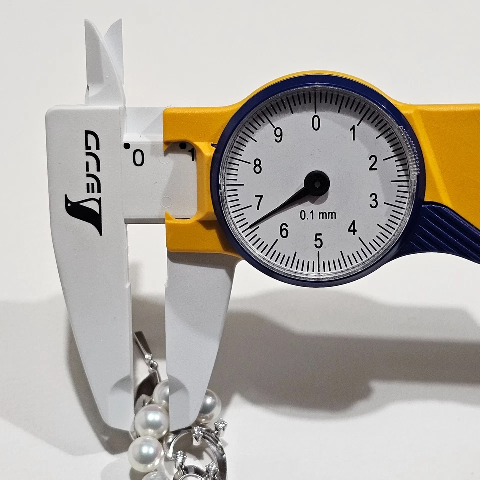 1561 mikimoto cultivado akoya perla colgante superior 14k oro blanco de Japón... - Imagen 2 de 4