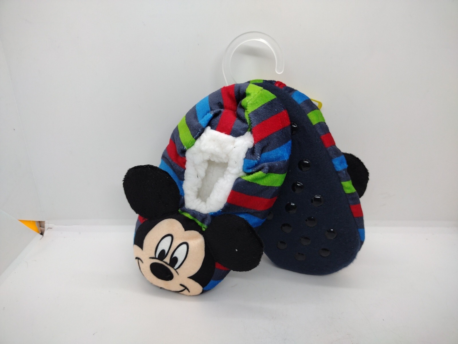 DISNEY JR FUZZY BABBA SLIPPER SOCKS SIZE 2T-3T MICKEY MOUSE Size 4 1/2 ...