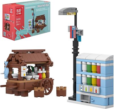 Mould King Mini-Stall Burger Bar Vending Machine Building Bricks