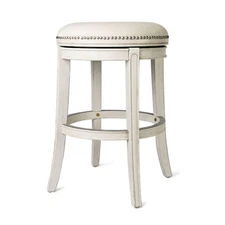 Maven Lane Alexander Backless Swivel Bar Stool, White Oak, Bar Height (Open Box)