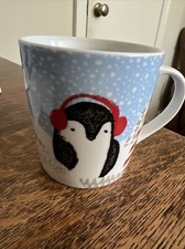 Starbucks Christmas Penguin Coffee Mug 4 Inches Tall Ceramic Starbucks Mug