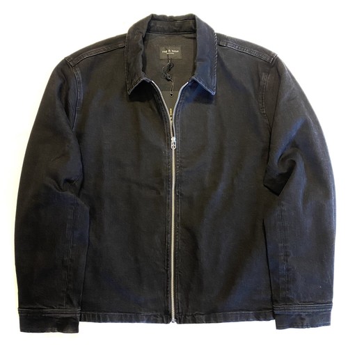 BONE Mens Melrose Zip Denim Jean Jacket 