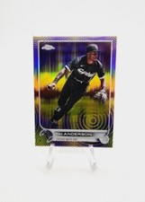 2022 Topps Chrome Sonic Tim Anderson Purple Yellow Sonic Pulse /299! Chicago