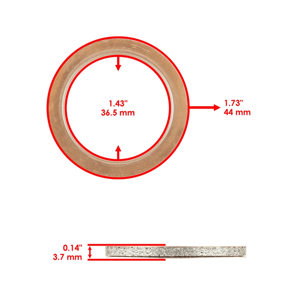 Exhaust Pipe Gasket for Yamaha TT-R250 TTR250 1999-2006 - Imagem 2 de 4