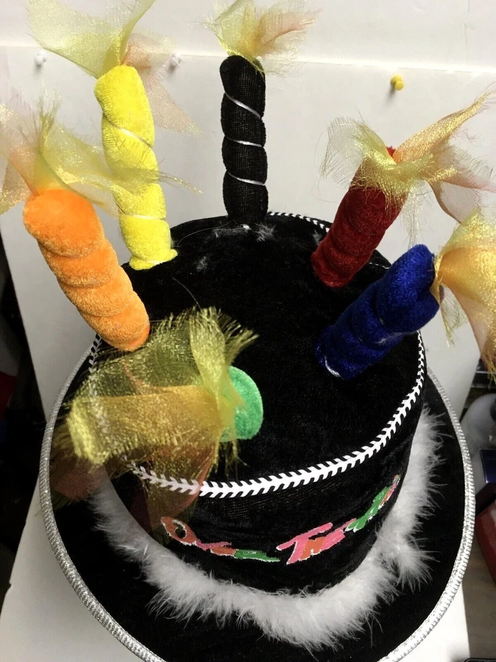 Sombrero Vela Fiesta Cumpleaños "Over The Hill" con Velas en la Parte Superior elige tu color Foto 3 de 4