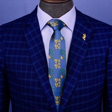Italian Butterfly and Flower Designer Tie Men's Skinny Necktie 3" 7.5cm Knot HOT