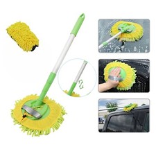 2 In1 Microfiber Car Wash Brush Mop Mitt Kit Long Handle Car Duster Scratch-free 2 In1 Microfiber Car Wash Brush Mop Mitt Kit Long Handle Car Duster Scratch-free