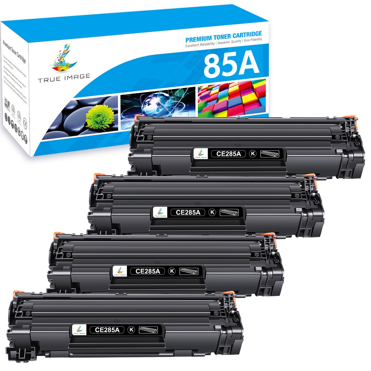 10-Pack V4INK CE285A Compatible Toner – High-Yield For HP LaserJet Pro P1102, M1212nf, M1132 & More Printers